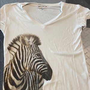 wildfox zebra shirt